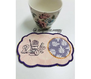 Stickserie ITH - Mug Rugs Decorative Sewing